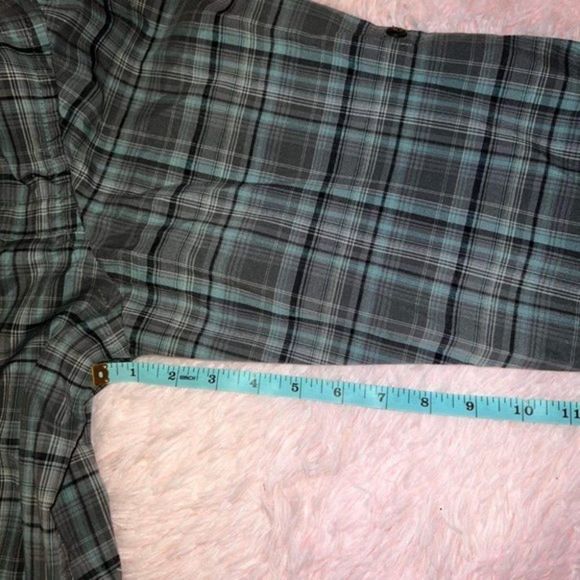 G.H. Bass Mens Gray Plaid Long Sleeve Collared Outdoor Button Up Shirt Sz Large - Picture 11 of 13